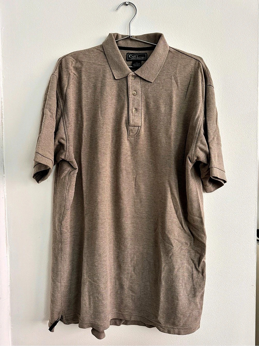 Croft & Barrow Polo Shirt in Brown Size Large